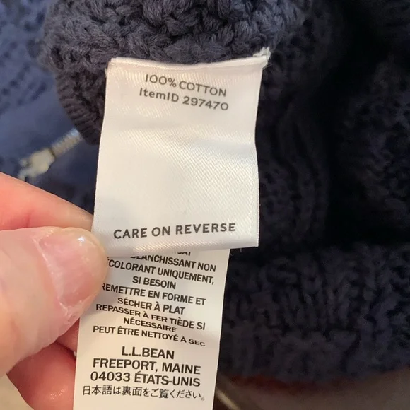 LL Bean, tunic sweater with side zipper slit detail, size XS, NWT - Picture 8 of 8